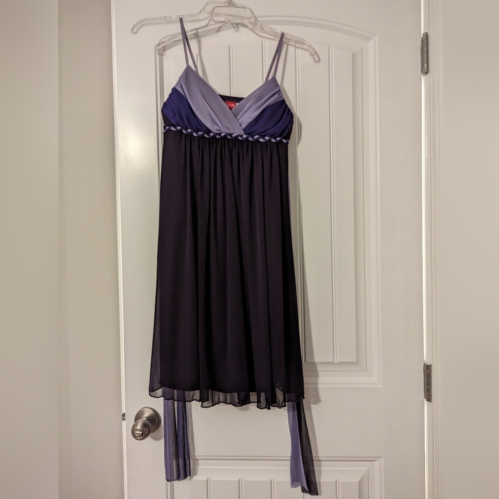 Dark Purple & Violet Homecoming Dress